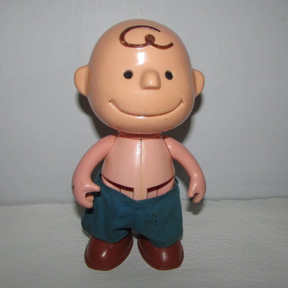 Charlie Brown Hard Body Doll - Vintage Toy - 1950's